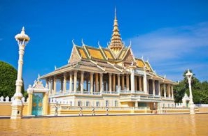 palais d'argent au cambodge