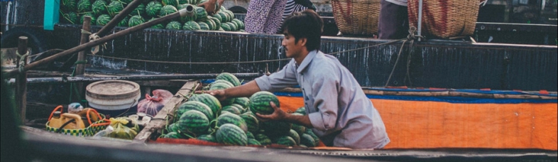 marché flottant à cai be