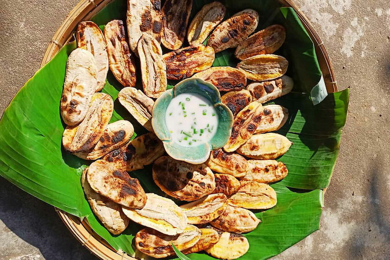 ben tre Banane grillée à la crème de coco